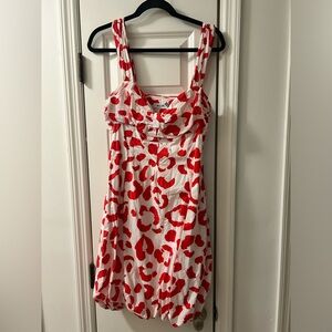 Moschino dress red and white size 10